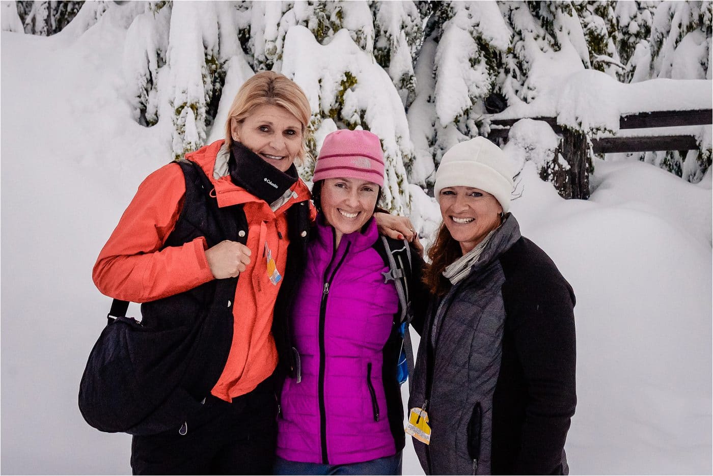 three best friends pose at the end of an excellent Dakota Ridge Adventure