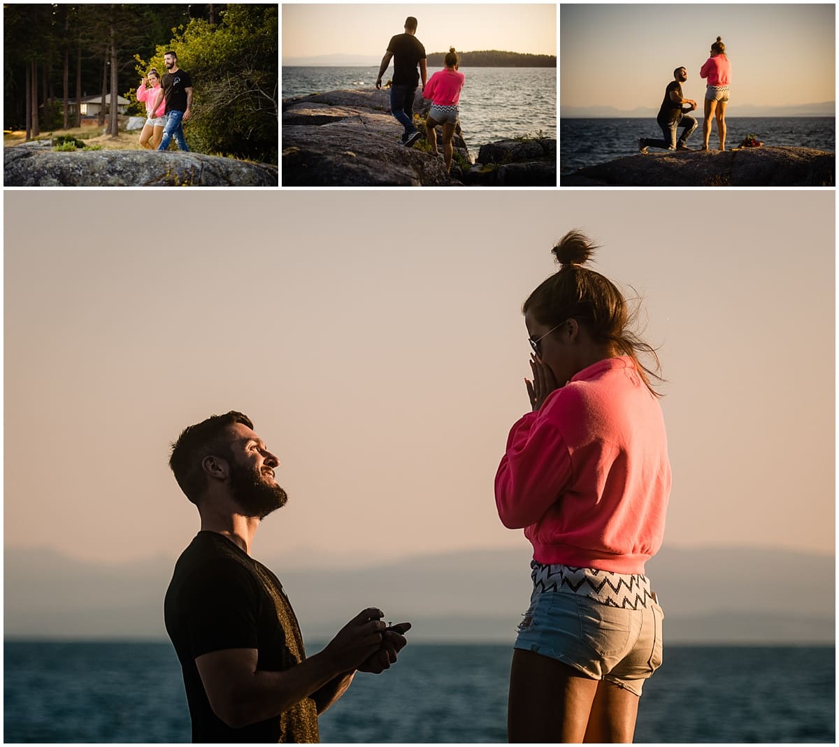 surprise proposal at Snickett Park on the sunshine coast. Photos by Proposal Photographer Fresh Air Photography