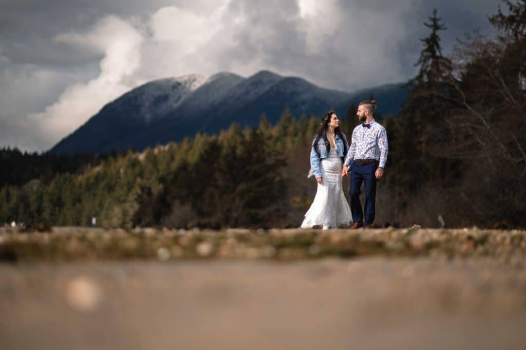 Newlyweds enjoy their BC wedding day bliss after following an exciting Sunshine Coast wedding planning process